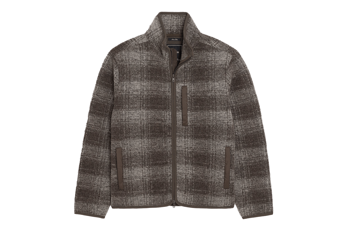 Todd Snyder Plaid Fleece Lodge Jacket