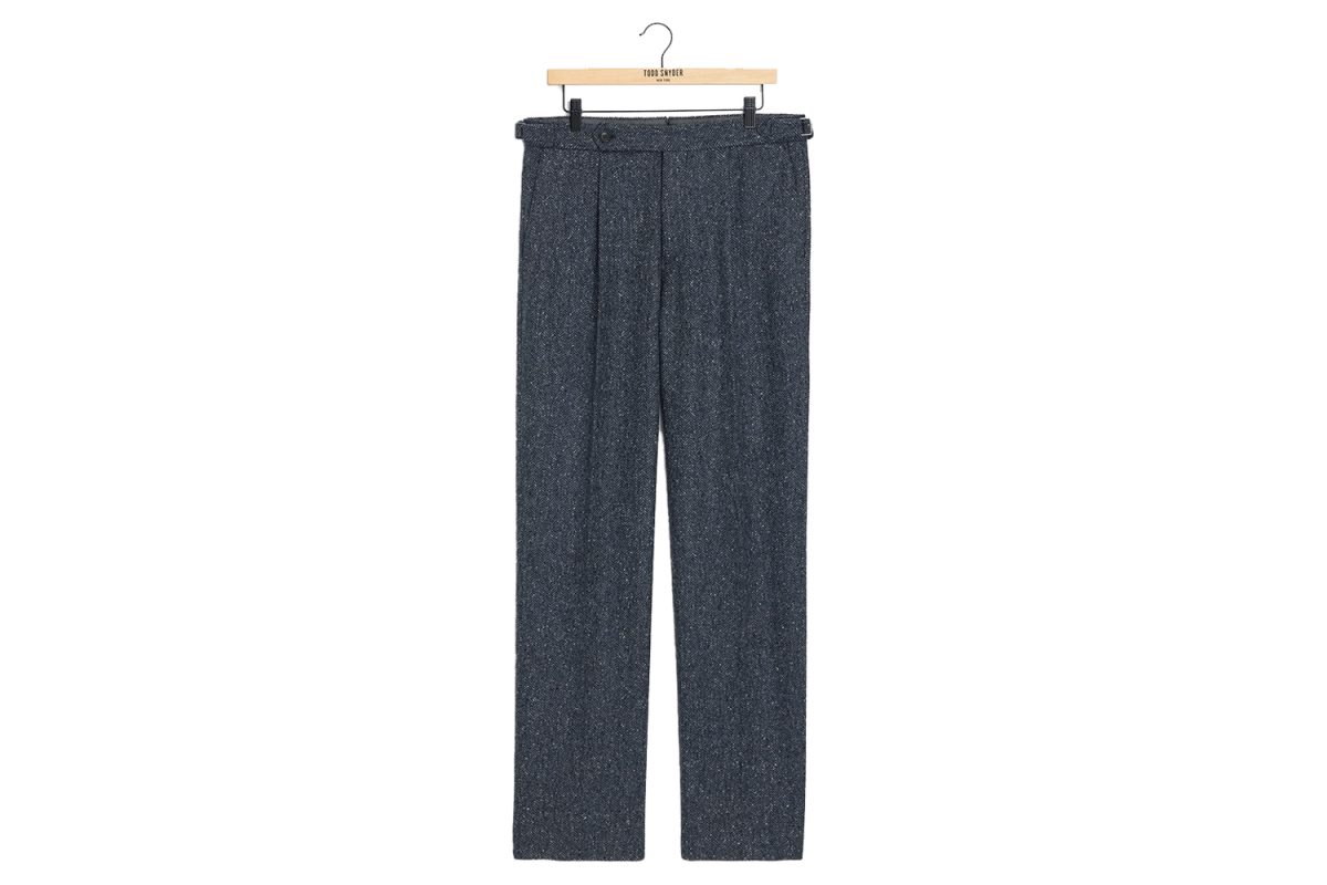 Todd Snyder Italian Donegal Herringbone Side Tab Trouser