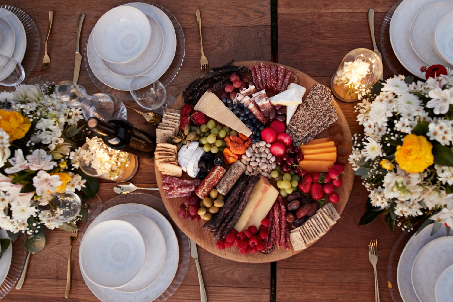Plate of appetizers