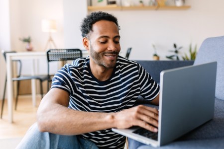 Man on a laptop