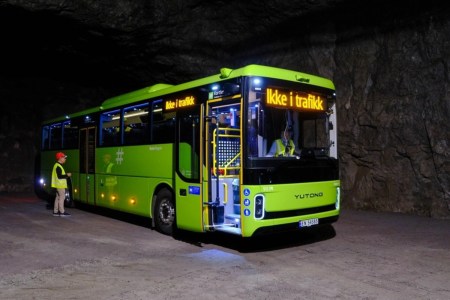 Electric bus made by Yutong