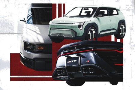 Three of the new vehicles we can't wait to drive in 2026, including the Slate Truck, the Kia EV3 electric crossover and the Toyota GR GT sports car