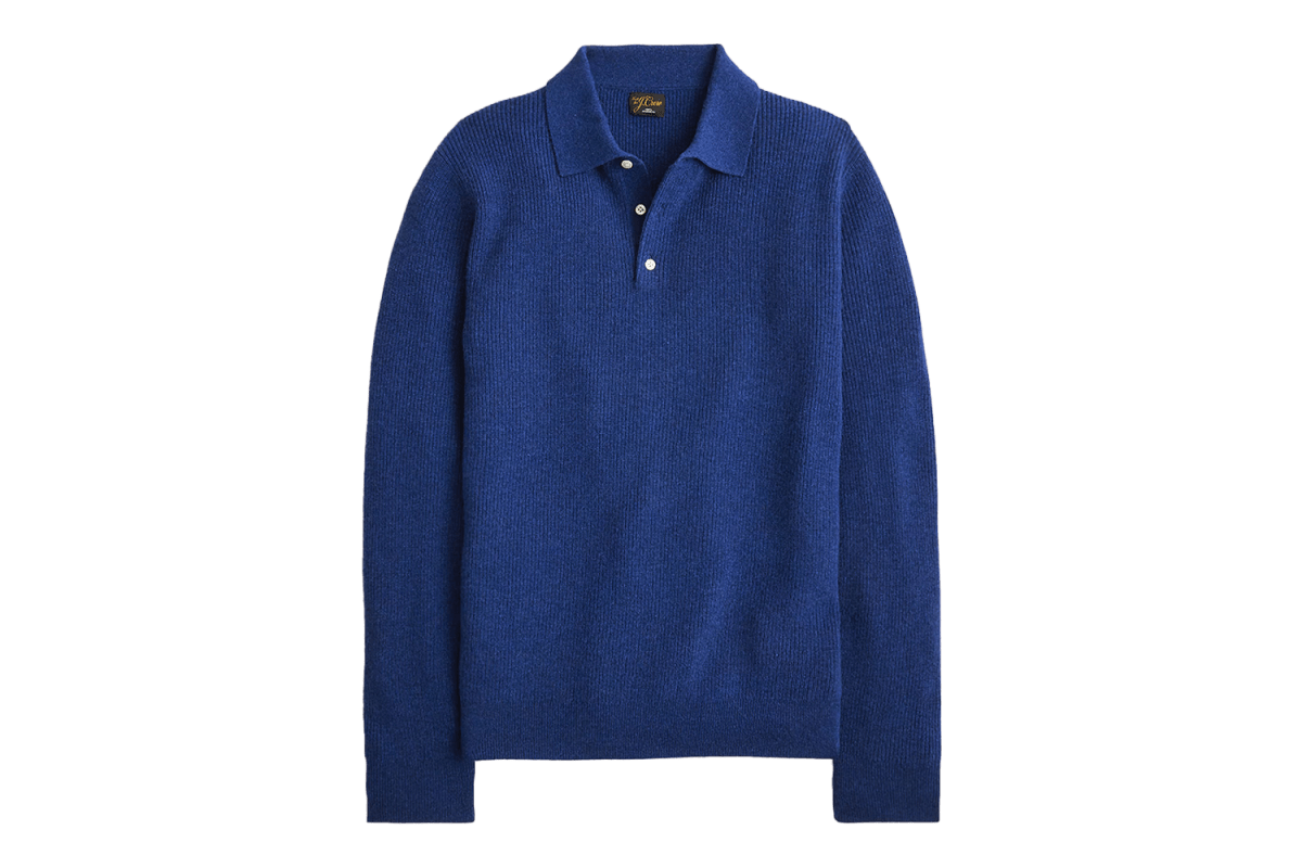 J.Crew Cashmere Ribbed Sweater-Polo