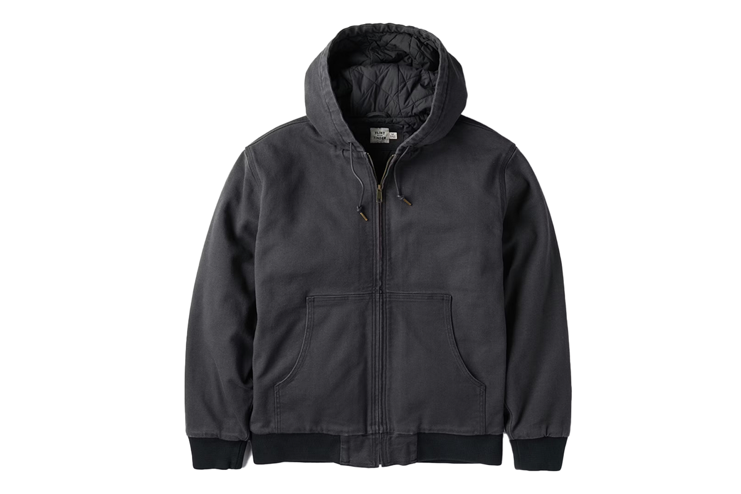 Flint and Tinder Mason Canvas Hooded Bomber Jacket