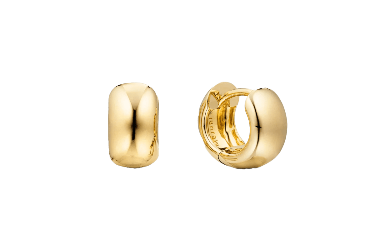 Mejuri Chunky Huggie Hoops