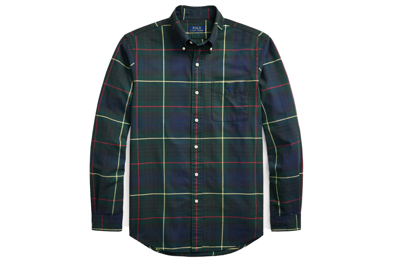 Ralph Lauren Classic Fit Plaid Oxford Shirt