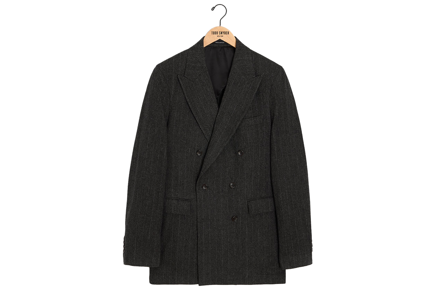 Todd Snyder Italian Flannel Pinstripe Double-Breasted Jacket