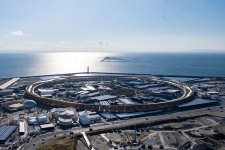 Aerial image of Expo 2025 and the Great Ring