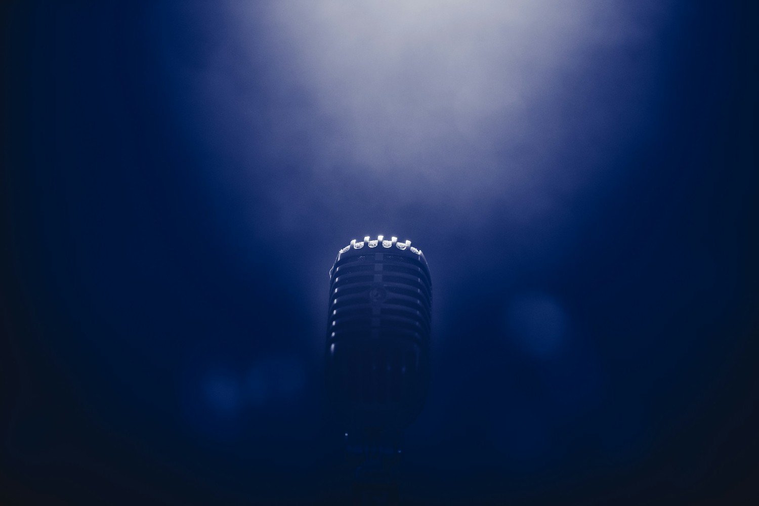 Microphone at music venue