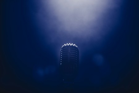 Microphone at music venue