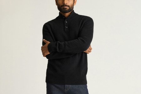 Italian Cashmere Mock Neck Sweater from Bonobos, now on sale
