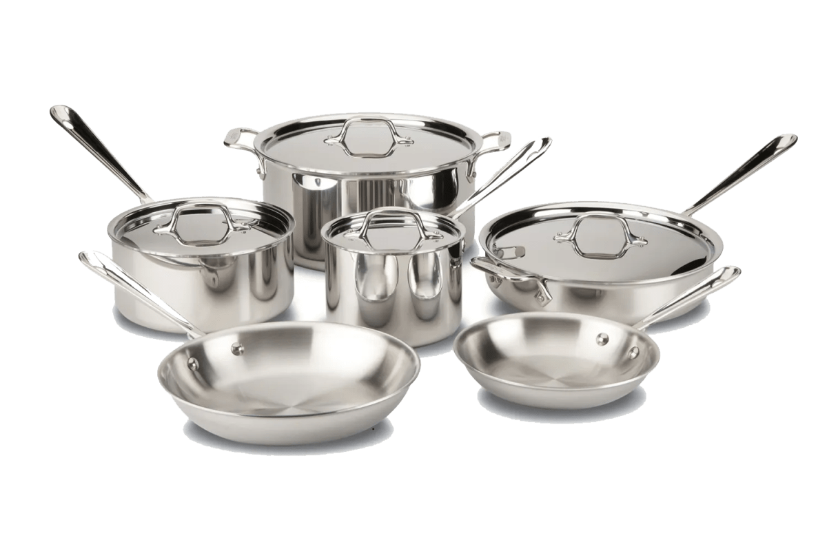 All-Clad D3 Stainless Steel 10-Piece Set