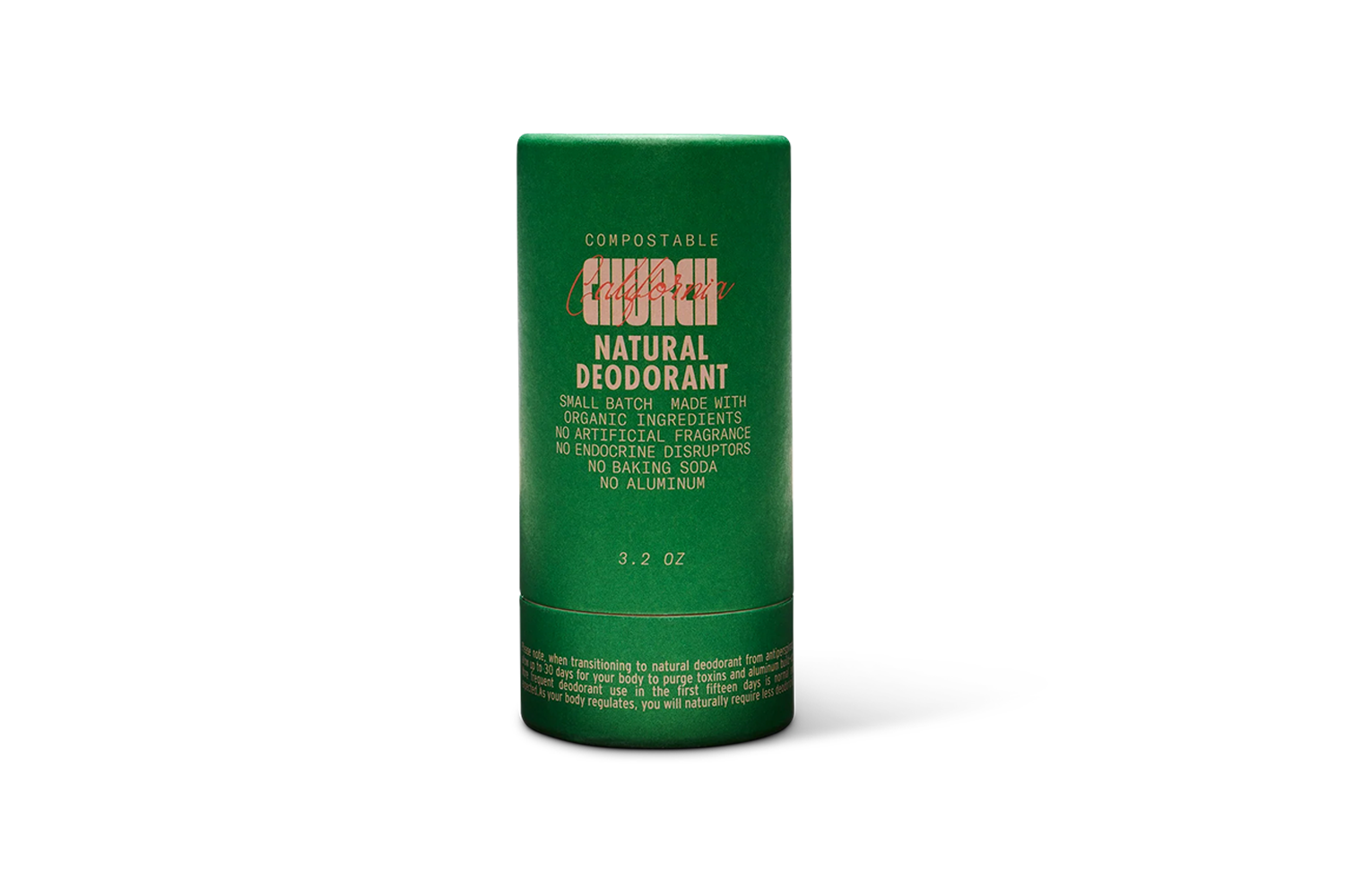 Church California Plastic-Free Natural Deodorant
