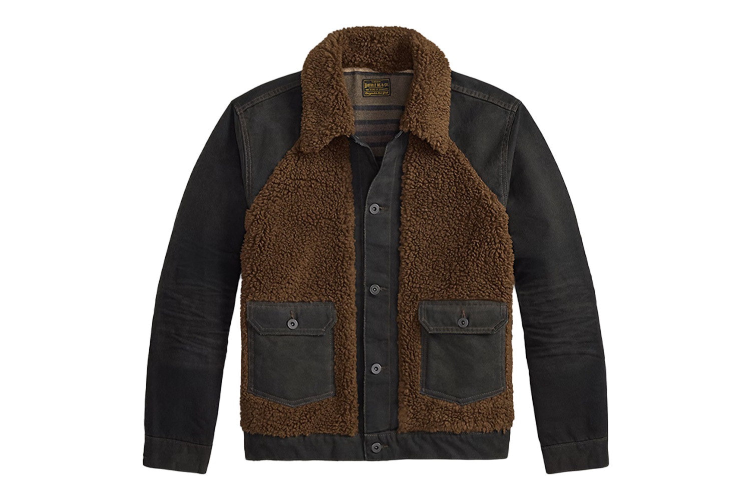 RRL Fleece-Paneled Canvas Jacket
