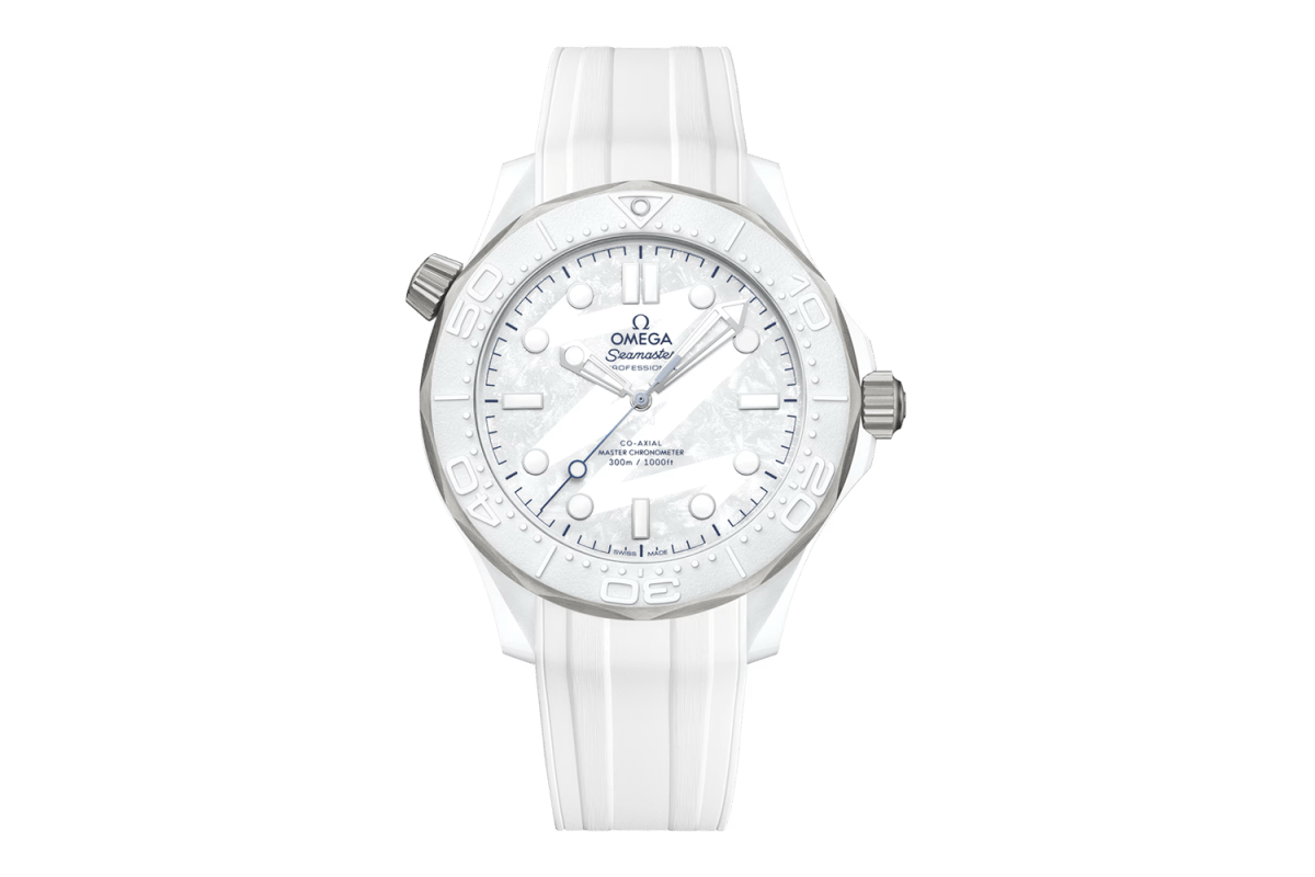 Omega Seamaster Diver 300M White Ceramic Milano Cortina 2026