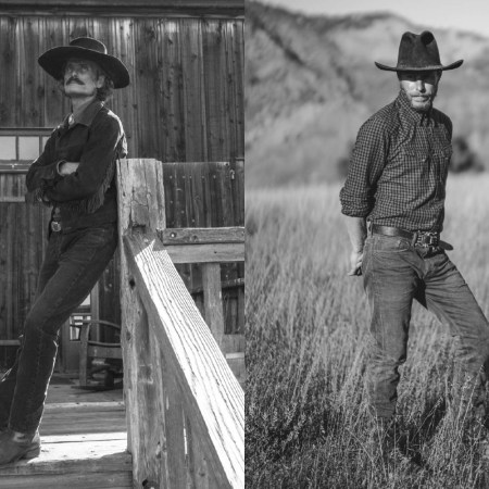 Two men wearing clothes from Double RL, Ralph Lauren's westernwear