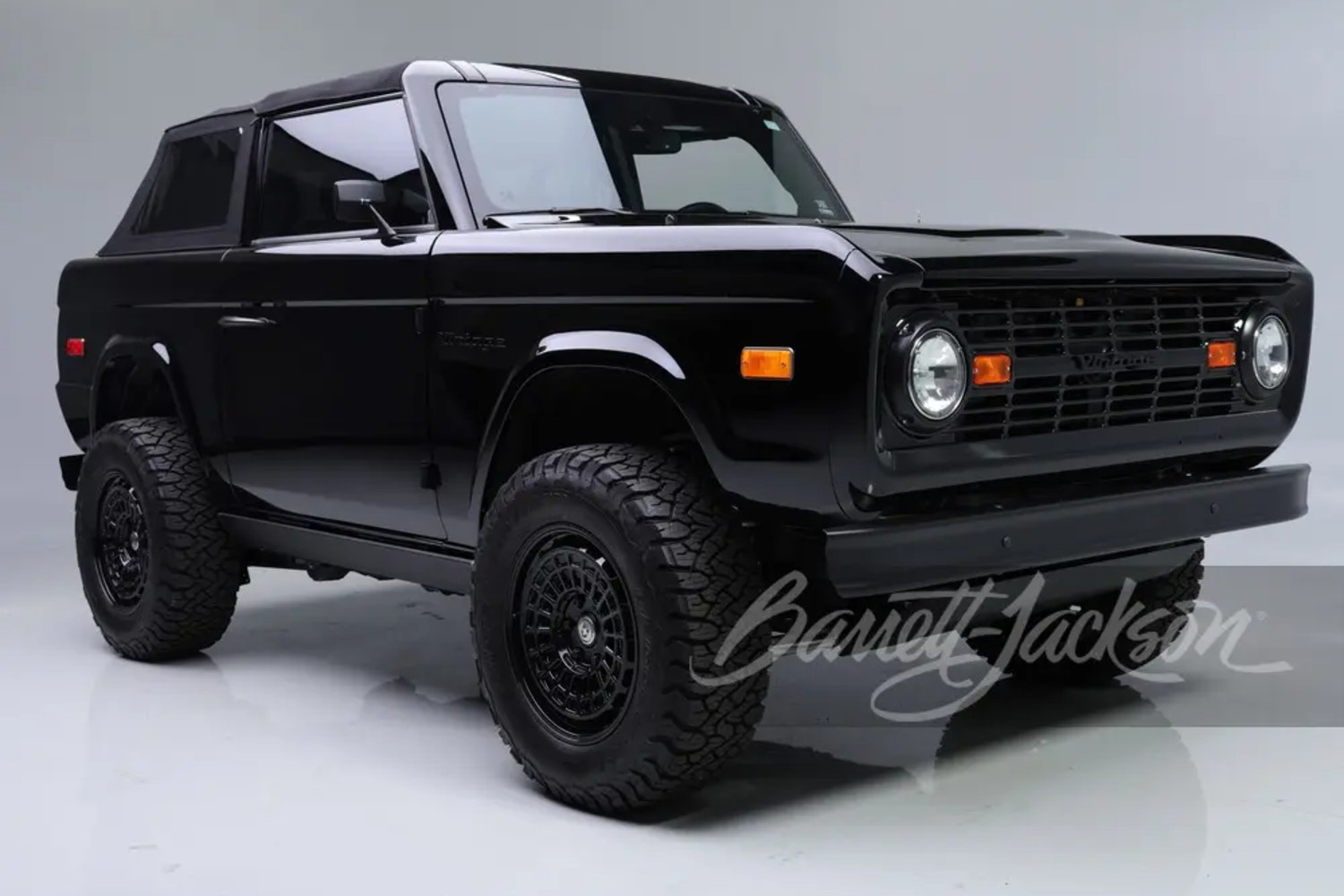 A black Ford Bronco
