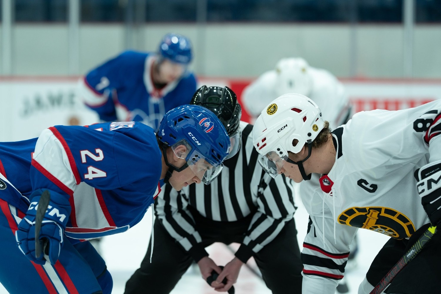 Hudson Williams and Connor Storrie in a scene from "Heated Rivalry"