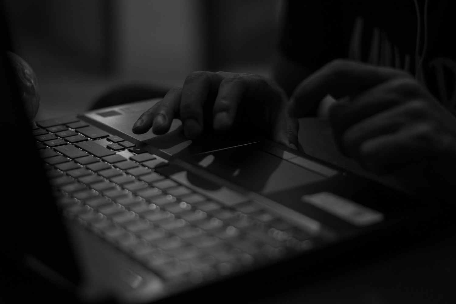 Person using laptop