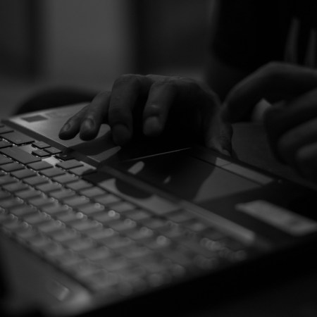 Person using laptop