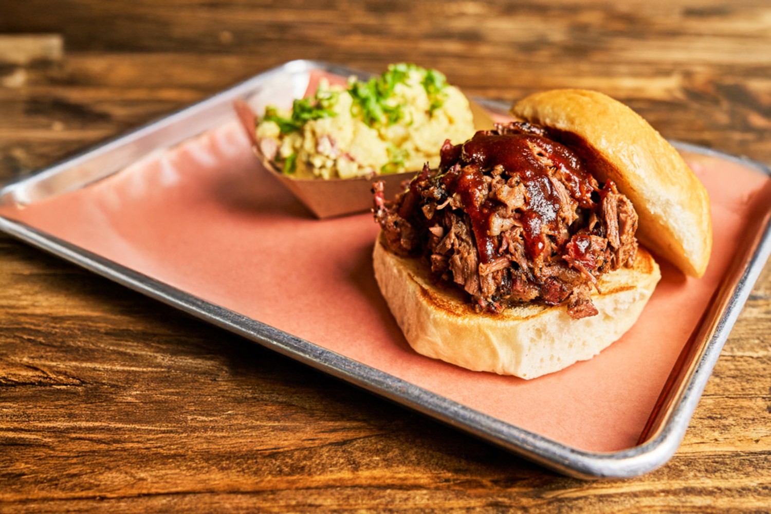 Pecan Lodge barbecue sandwich