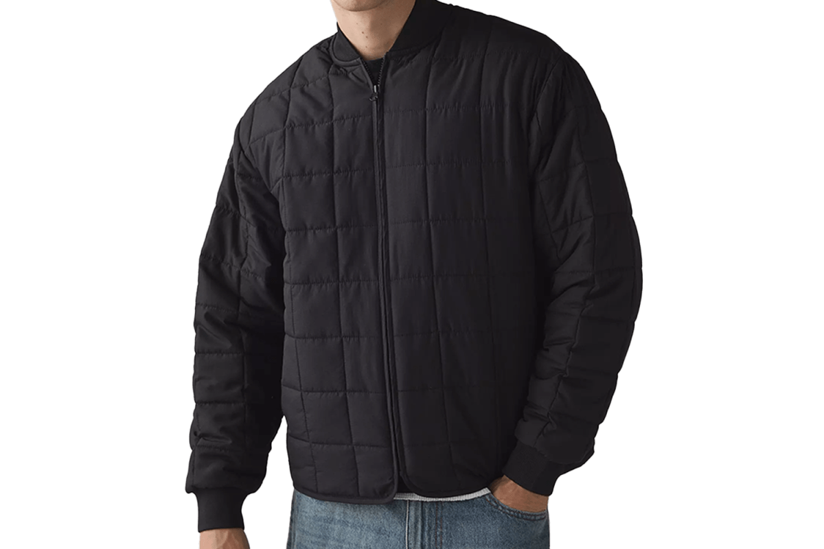 BDG Quilted Bomber Jacket