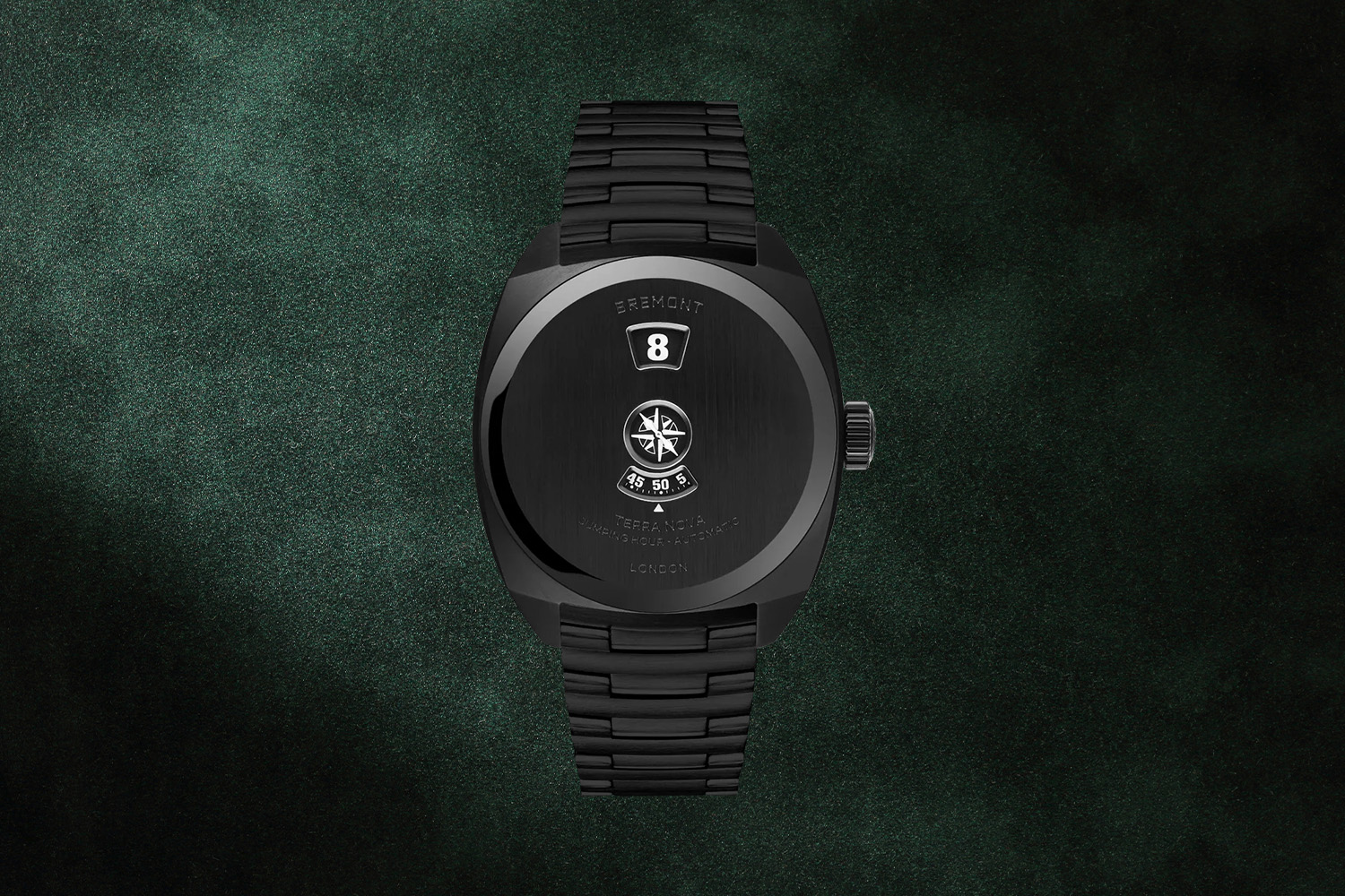 Bremont Terra Nova 38 Jumping Hour Stealth Black