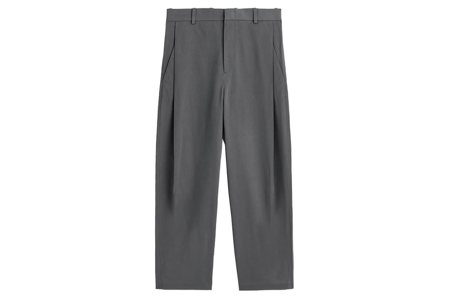 COS Wide-Leg Pleated Cotton Pants