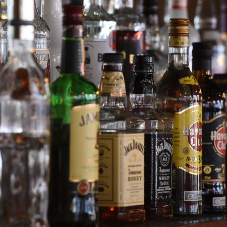 Liquor bottles