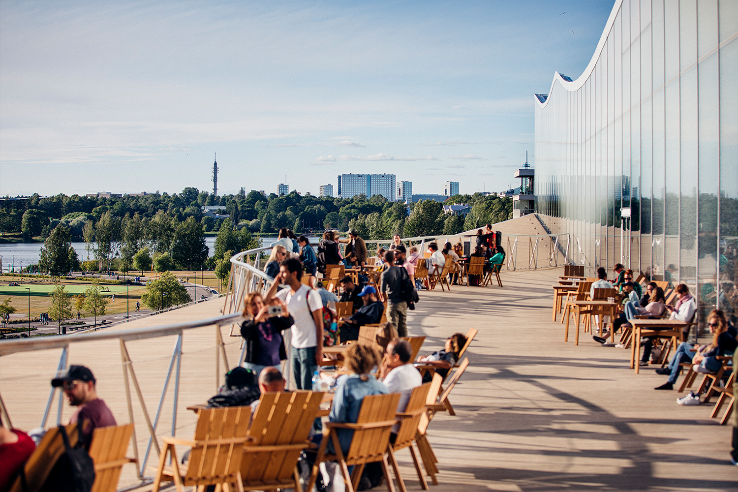 The Oodi Library terrace