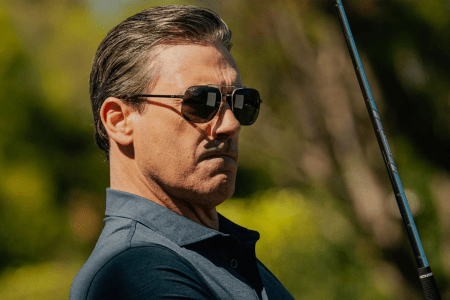 lifestyle image of Jon Hamm in Landman via Paramount+