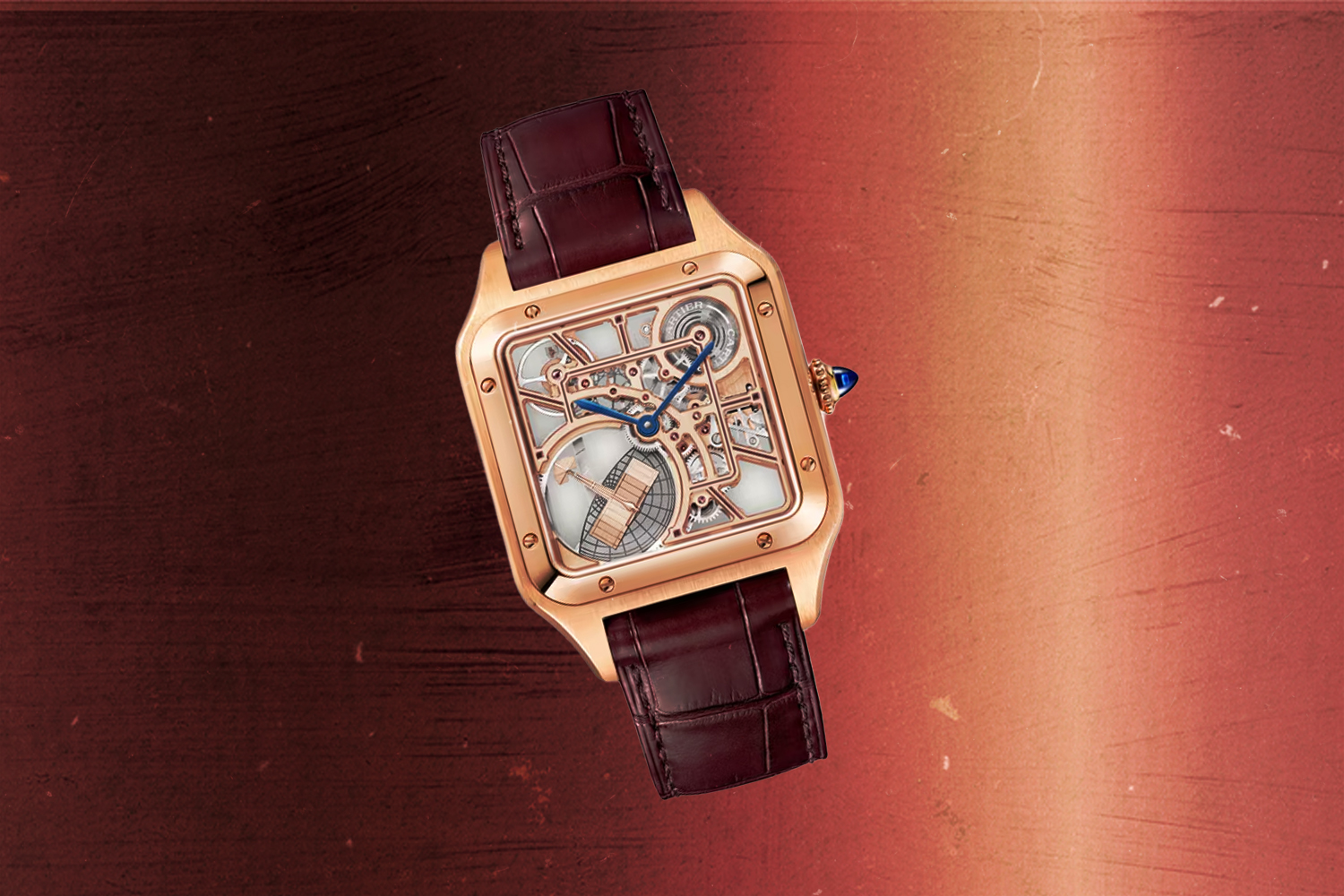 Cartier Santos-Dumont Skeleton with Micro-Rotor