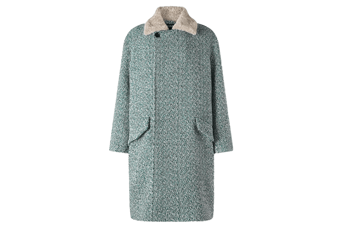 Zegna Double-Breasted Tweed Coat