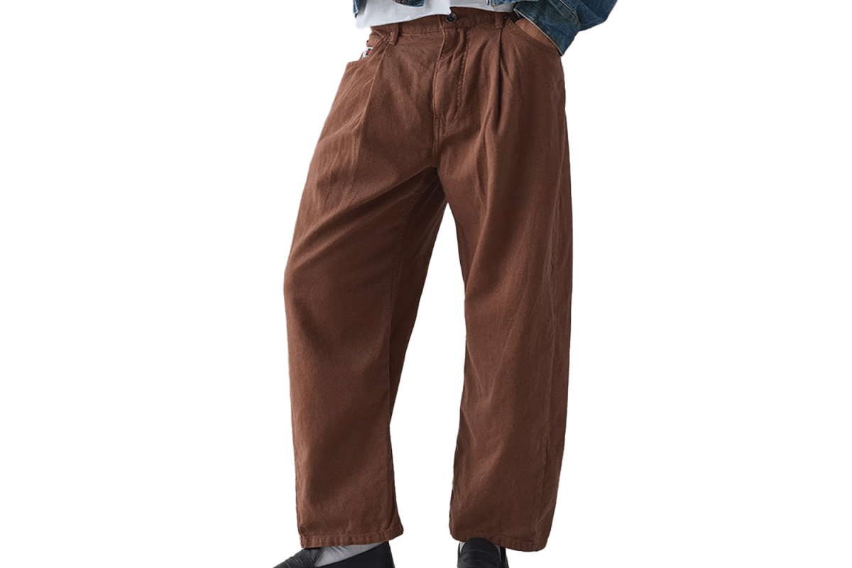 BDG Twill 5-Pocket Pleated Dad Chino