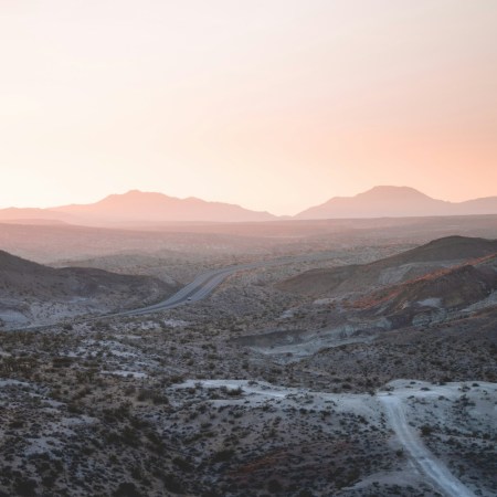 Aerial view of the Mojave Desert