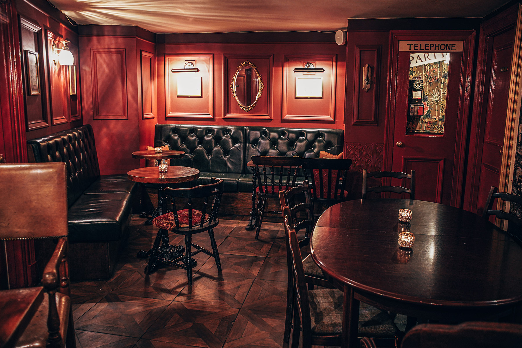 The warm interior of Panda & Sons