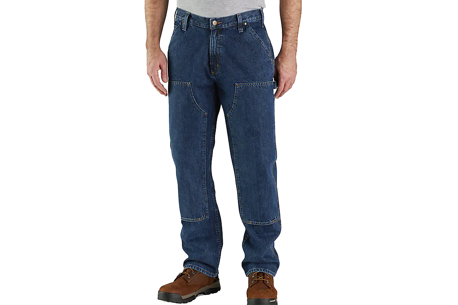 Carhartt Loose Straight Double-Front Denim Dungaree