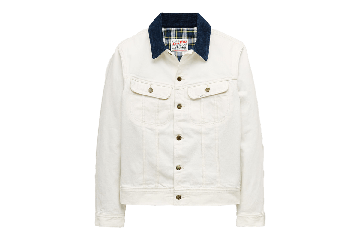 Lee x J.Crew Storm Rider Denim Jacket in Vintage White Wash