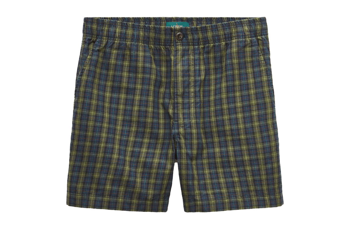 J.Crew 5.5″ Pier Short in Cotton Plaid