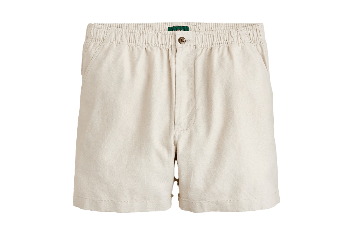J.Crew 5.5” Pier Short in Cotton-Linen Blend