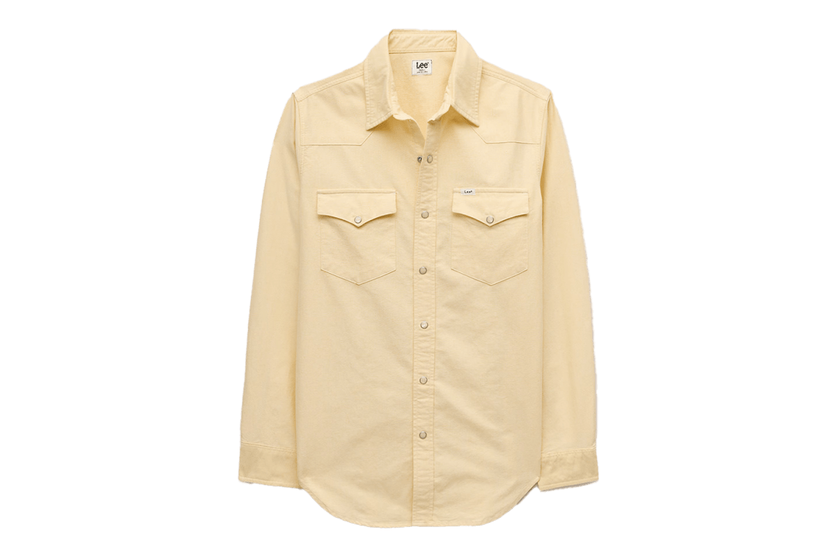 Lee x J.Crew Oxford Western Shirt in Daffodil