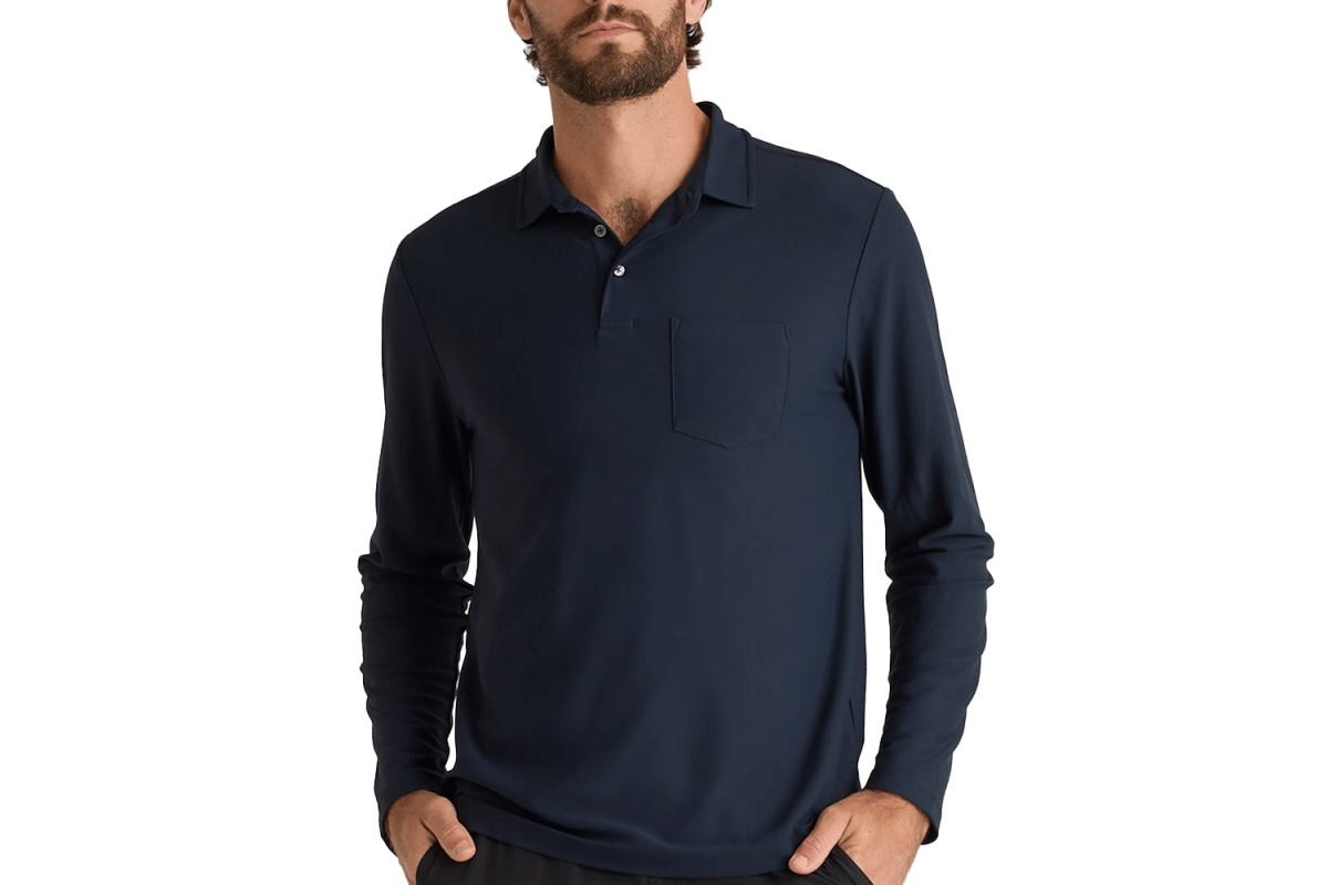 Quince ProPique Performance Long Sleeve Polo