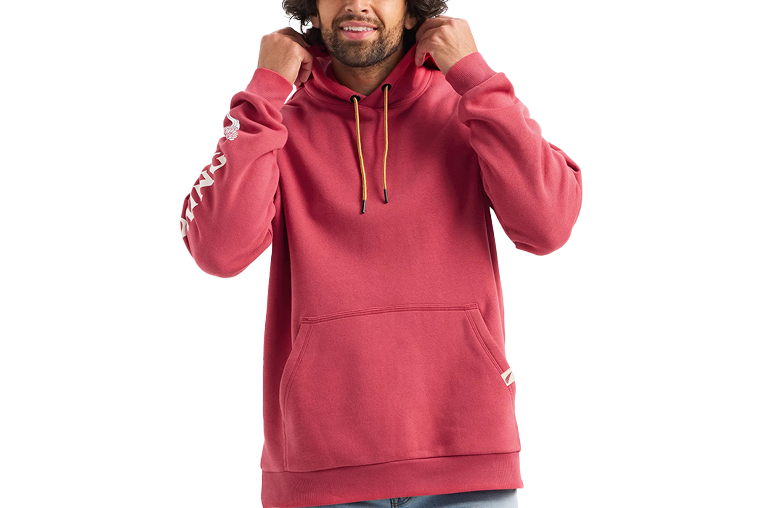 Red Wing Hoodie with Sleeve Print