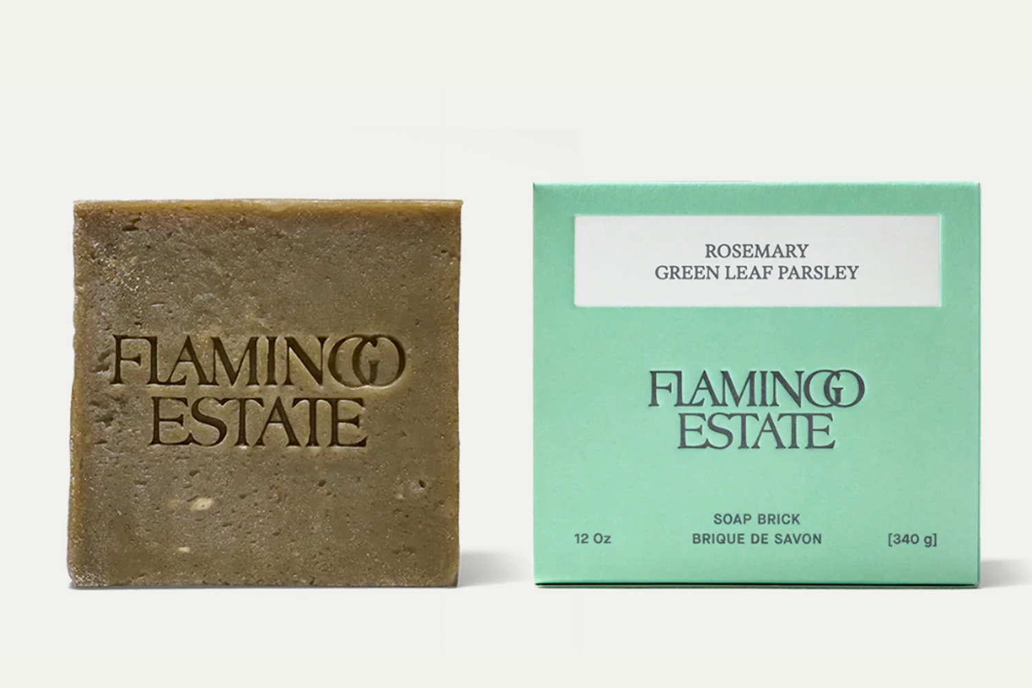 Flamingo Estate Rosemary Green Leaf Parsley Soap Brick