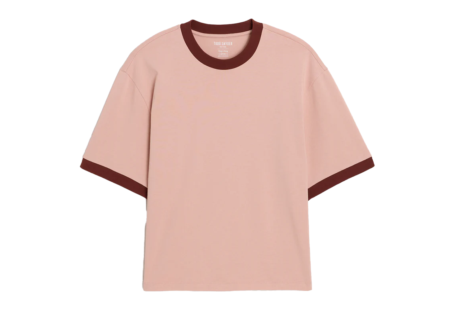 Todd Snyder Cropped Portuguese Jersey Ringer Tee
