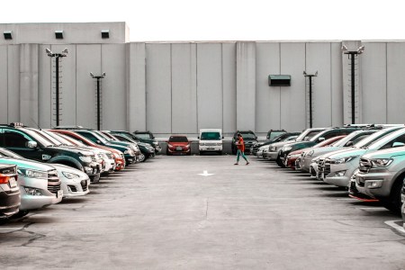 Cars in a parking lot