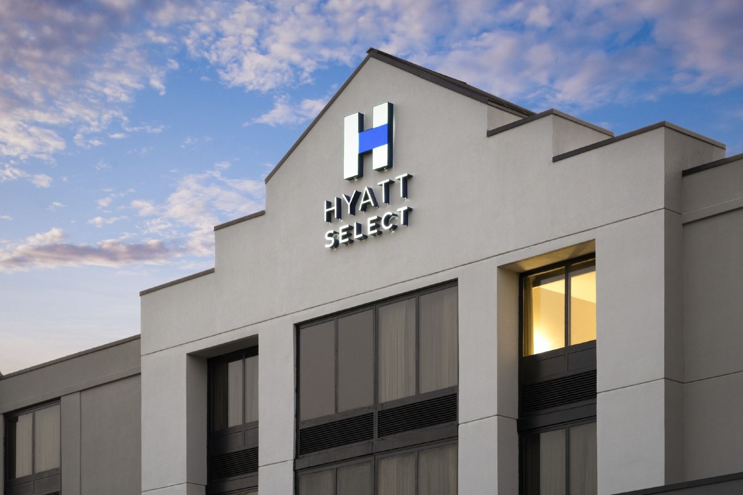 Exterior of a Hyatt Select hotel