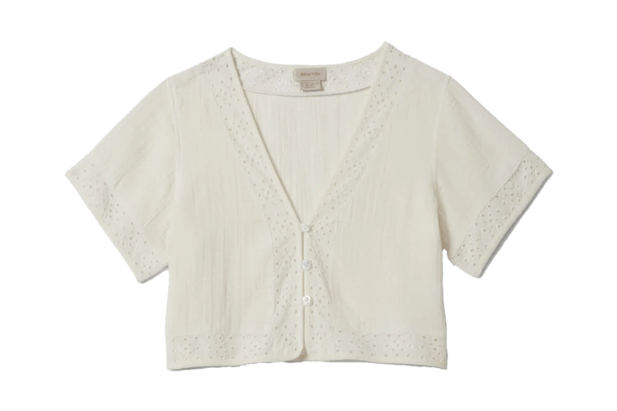 Brixton Seaside Eyelet Top