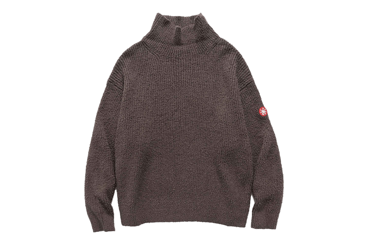 CAV EMPT Loose Neck Cotton Rib Knit