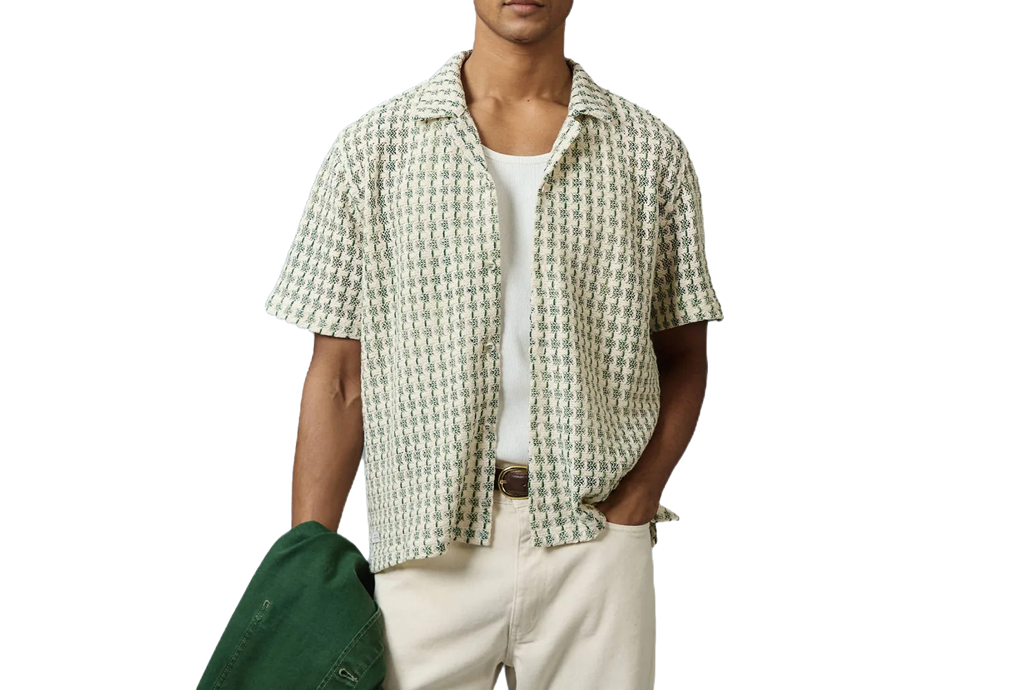 The Elevated Norm: Percival Freddie Crochet Boxy Shirt